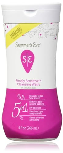 Summer's Eve Cleansing Wash | Simply Sensitive | 9 Ounce | pH-Balanced | Dermatologist & Gynecologist